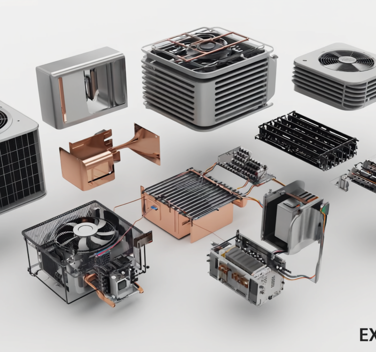 Gen4 Exploded view of a modern air conditioner showing internal components like fan, a-2, 312536624