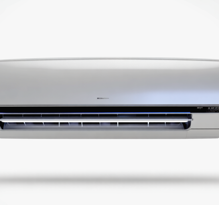 Gen4 Realistic, slim wall-mounted air conditioner on a clean white background The AC a-2, 203815807